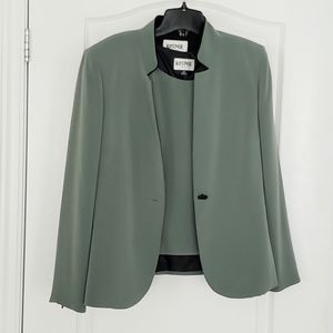 Olive Green Blazer and Shell Set Size 8P